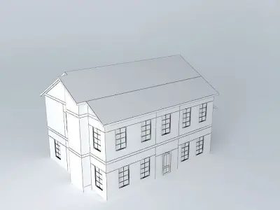 Colonial House Free 3D model