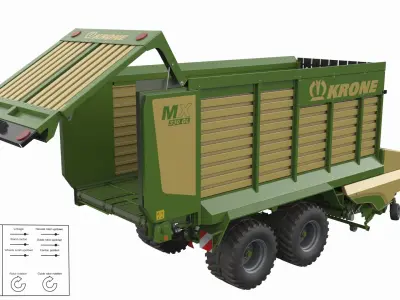  Krone MX Silage Forage Wagon Rigged 