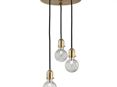 Kyler Light Cluster Bulb Pendant - 2 colour 3D model