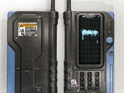 Sci-fi Controller V18 PBR Low-poly 3D model