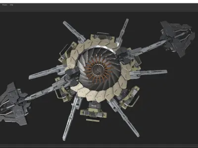 scifi-model260 robot 3D model