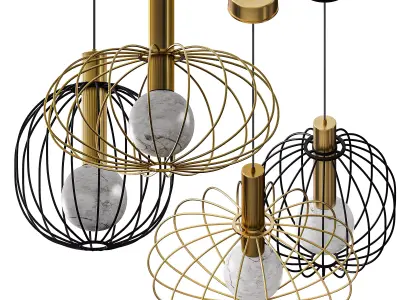 Borzalino LIRA Pendant lamp 3D model