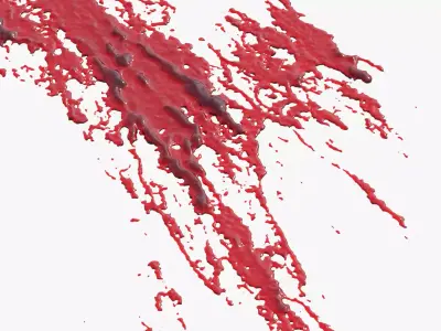 Swirly Blood Splatter vol1 12 3D model