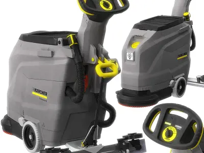 WALK-BEHIND FLOOR SCRUBBER BD 4325 C Bp 3D model