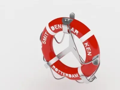 Lifebuoy life preserver 3D model from CGTrader