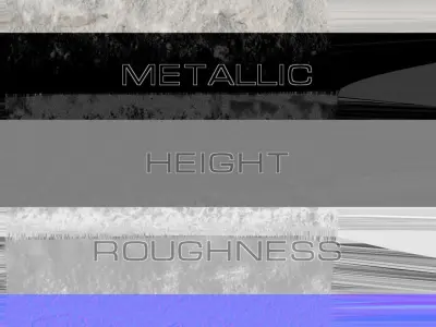 Snow 11 dirty PBR Low-poly 3D model