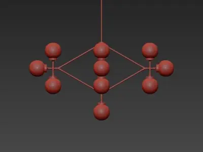 Flake Chandelier 3D model