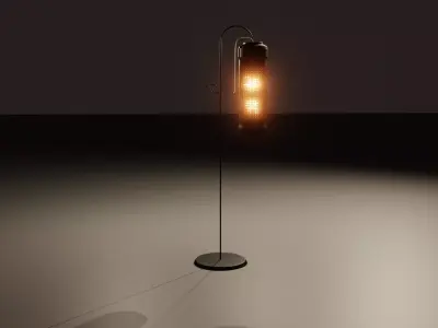 Lantern Outdoor Low-Poly Game-Ready PBR Low-poly 3D model