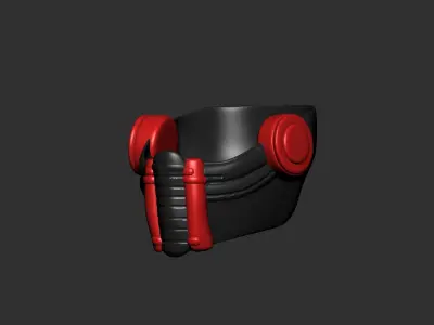 gas mask high poly sculpt 3d printable 3D model