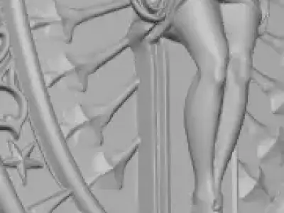 Crucifix Relief 3D Model 3D print model