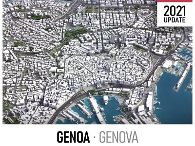 Genoa Low-poly 3D model