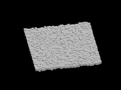 block surface  3D model