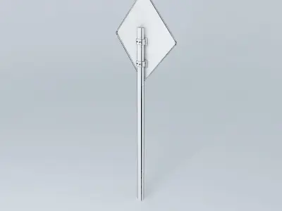 Aussie Road Sign Kangaroo Free 3D model