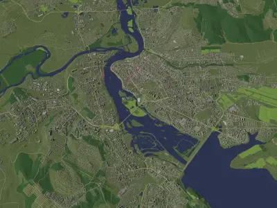 Irkutsk Russia - city and urban 3D model