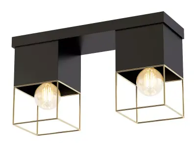 nadin-7049-702-b0053056 two square lights gold 3D model