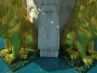 Fountain Of the lion 3D model