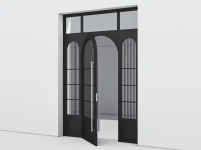 Aluminium door 328 3D model