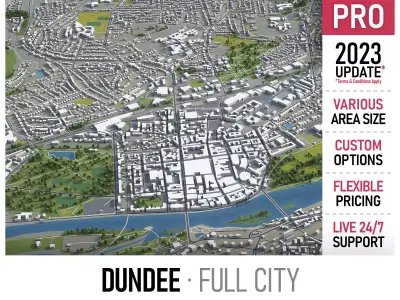 Dundee  Low-poly 3D model