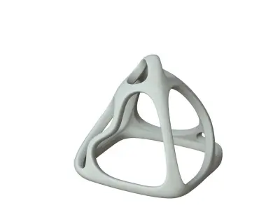 SciFi Cube Object No 58463 Low Poly Shape Low-poly 3D model