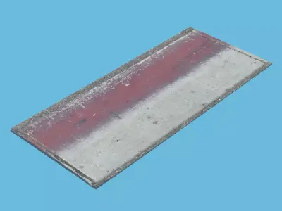 Red Concrete Section 3D model