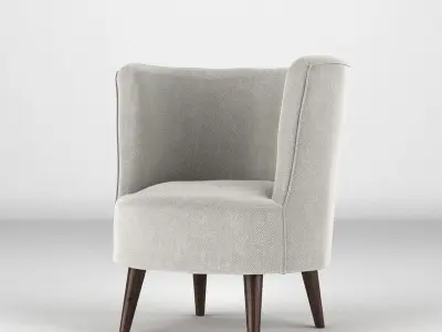 Lulu Scoop Chair 3D model