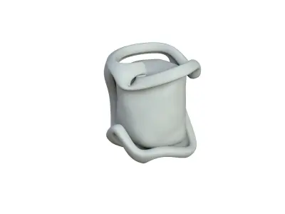 SciFi Shape Object Low Poly 119 Low-poly 3D model