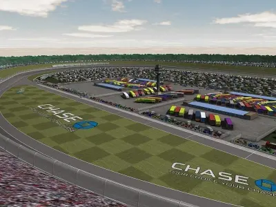 Kansas Speedway Game Ready Low-poly 3D model