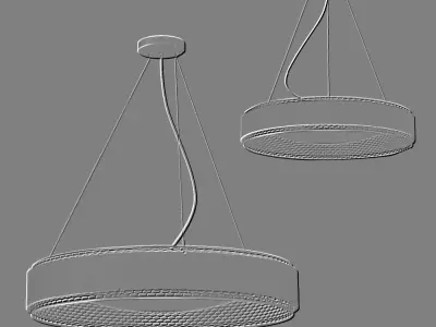 3D model of fashionable chandelier 3D model