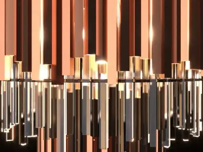 Modern Chandelier 3D model
