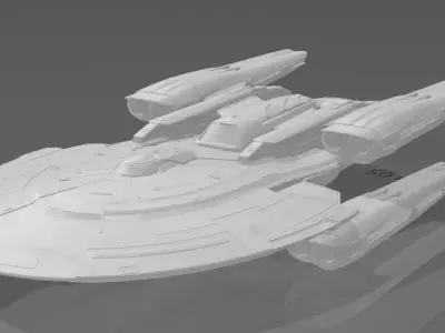 stargazer heavy cruiser 3D print model