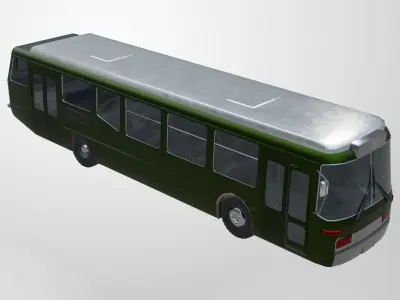 Bus Transport Low-poly 3D model