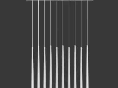 Aquitaine Linear Chandelier Restorationhardware 3D model