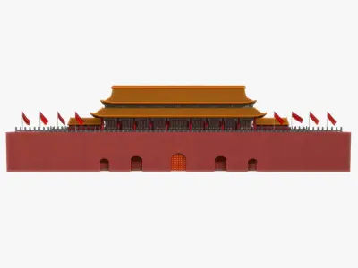 China ancient building 3D model