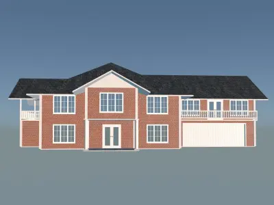 House cross in sky minecraft screenshots 3D model