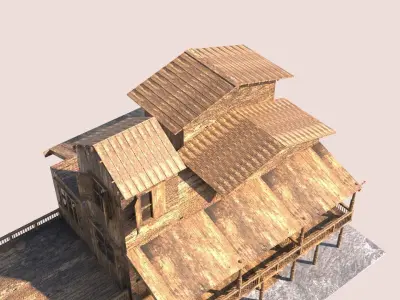 Wooden House 3D model