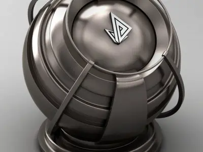 VRAY SHADER---METAL---Hafnium Texture