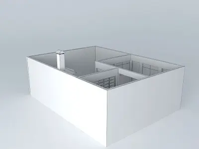 House exterior barbecue room Free 3D model