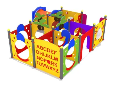 Kids Playground Low-poly 3D model