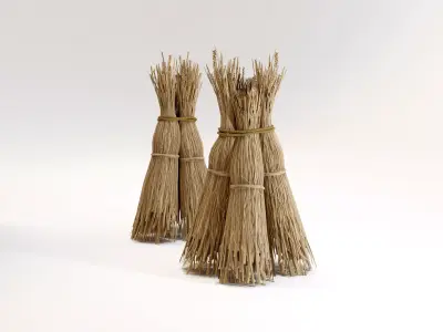 Sheaf of hay Low-poly 3D model