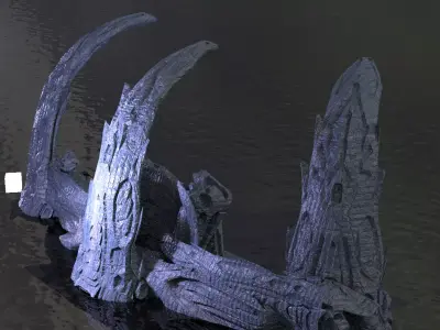 Wraith Hive bridge arch 1 3D model