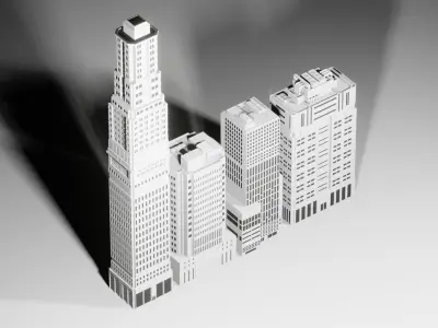 21 Cyberpunk Builds  3D model