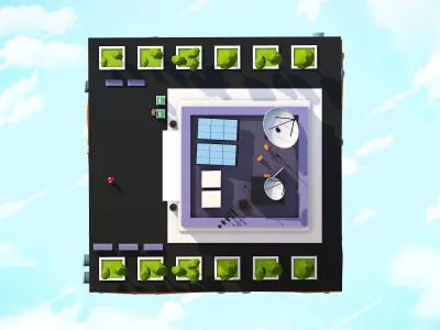 Cartoon Low Poly Office Building Low-poly 3D model