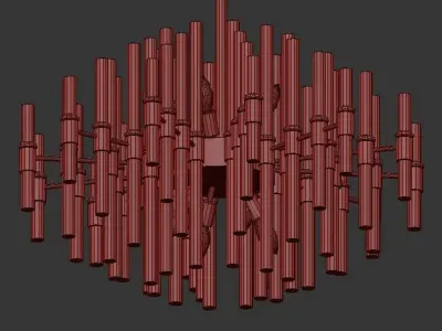 Luxxu Chandelier 80 3D model