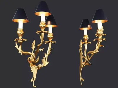 Louis XV Sconce  3D model