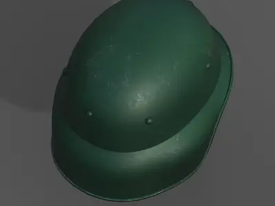 Helmet scifi military combat 3d model low poly human generic  Low-poly 3D model