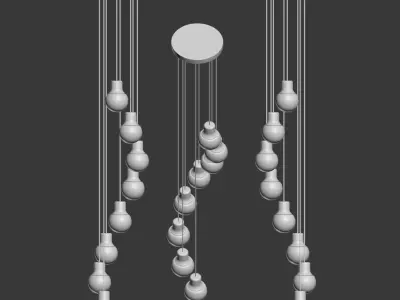 Mass Chandelier Andtradtion 3D model