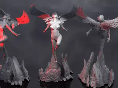 Sea Goddess statue  3D model