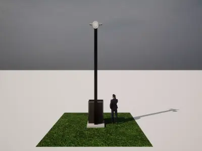 Security Pole 3D model