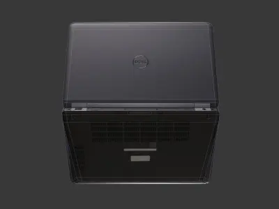 Notebook E5470 game ready Low-poly 3D model