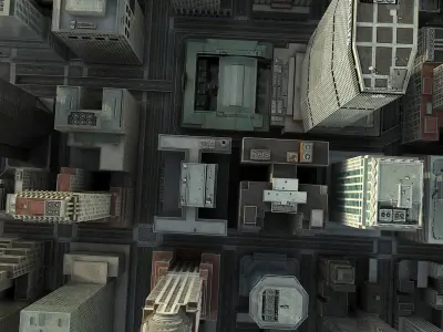  Manhattan District 02 Low Poly 